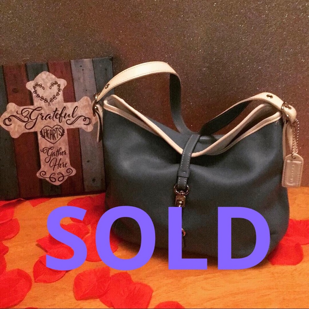 SOLD. Coach  leather handbag